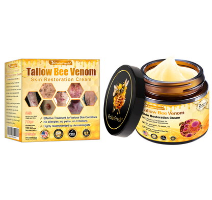 🏥A professional team of dermatologists has experimentally developed PolarFresh® Tallow Bee Venom Skin Restoration Cream – Repairs and protects, preventing recurrence