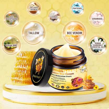 🏥A professional team of dermatologists has experimentally developed PolarFresh® Tallow Bee Venom Skin Restoration Cream – Repairs and protects, preventing recurrence