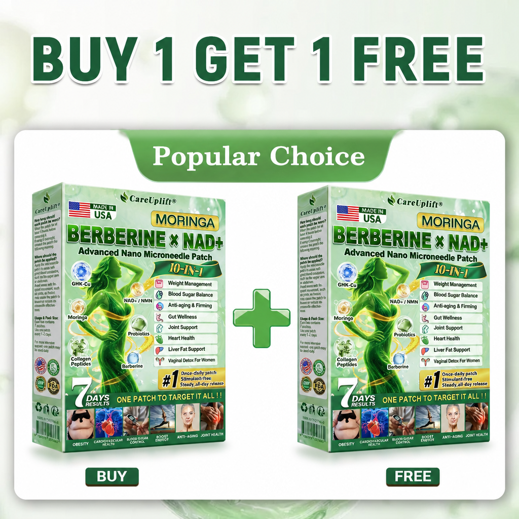 🇺🇸 𝐎𝐟𝐟𝐢𝐜𝐢𝐚𝐥 𝐔.𝐒. 𝐒𝐭𝐨𝐫𝐞 | 💚 𝑪𝒂𝒓𝒆𝑼𝒑𝒍𝒊𝒇𝒕® 𝟏𝟎-𝐢𝐧-𝟏 𝐍𝐚𝐧𝐨 𝐏𝐚𝐭𝐜𝐡 🌿 𝑴𝒐𝒓𝒊𝒏𝒈𝒂 · 𝑩𝒆𝒓𝒃𝒆𝒓𝒊𝒏𝒆 × 𝐍𝐀𝐃+ 𝐬𝐮𝐩𝐩𝐨𝐫𝐭𝐬 𝐦𝐞𝐭𝐚𝐛𝐨𝐥𝐢𝐬𝐦, 𝐚𝐩𝐩𝐞𝐭𝐢𝐭𝐞 𝐛𝐚𝐥𝐚𝐧𝐜𝐞, 𝐞𝐧𝐞𝐫𝐠𝐲, 𝐛𝐥𝐨𝐚𝐭𝐢𝐧𝐠 𝐫𝐞𝐥𝐢𝐞𝐟 & 𝐡𝐞𝐚𝐥𝐭𝐡𝐲 𝐛𝐥𝐨𝐨𝐝 𝐬𝐮𝐠𝐚𝐫 𝐛𝐚𝐥𝐚𝐧𝐜𝐞. 𝐎𝐧𝐜𝐞 𝐝𝐚𝐢𝐥𝐲. 𝐍𝐨 𝐬𝐡𝐨𝐭𝐬. 𝐍𝐨 𝐩𝐢𝐥𝐥𝐬.